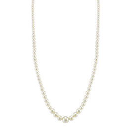 1928 Graduated Faux Pearl Necklace
