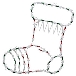 Northlight Seasonal 18in. Pre-Lit Holiday Stocking Silhouette