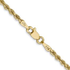 Unisex Gold Classics&#40;tm&#41; 2.25mm. 14k Diamond Cut Rope Chain Necklace