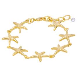 Gold-Plated Starfish Link Bracelet