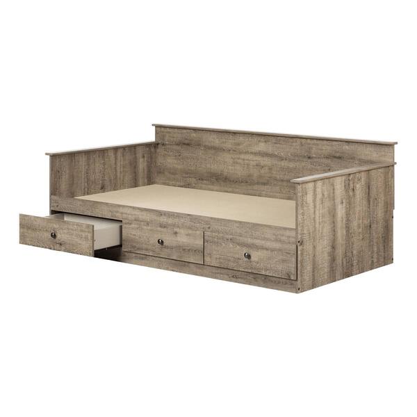 South Shore Tassio Weathered Daybed With Storage - image 