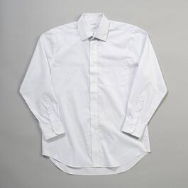 Mens Bill Blass Regular Fit Dress Shirt - White Print
