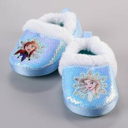 Little Girl Disney&#40;R&#41; Frozen Fur Lined Sequin Slippers