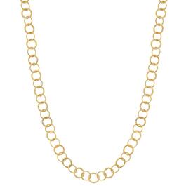 Design Collection Gold-Tone Round Link Chain Necklace