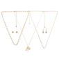 Ashley Cooper&#8482; Gold Necklaces & Earrings Travel Jewelry Pouch Set - image 2
