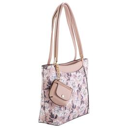 DS Fashion NY Floral Tote w/Air Pod Case