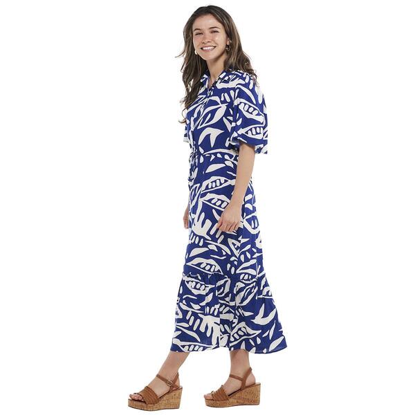 Womens Absolutely Famous Flutter Sleeve Floral Maxi Dress