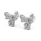 Moluxi&#8482; Sterling Silver 2.2ctw. Bumble Bee Moissanite Earrings - image 2
