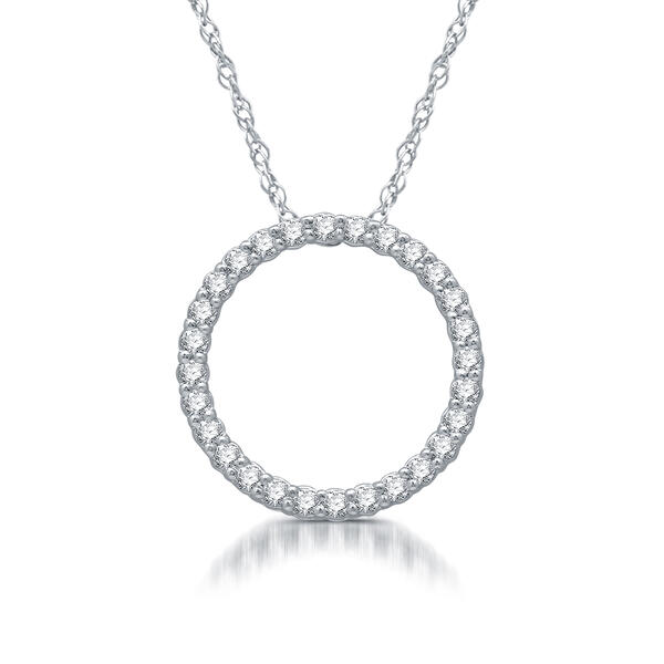 Nova Star&#40;R&#41; Sterling Silver 1/4ctw. Lab Grown Diamond Pendant - image 