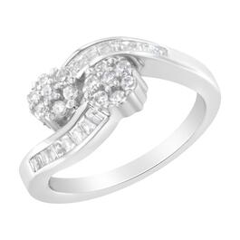 Eternal Promises&#40;tm&#41; 14kt. White Gold Diamond Bypass Ring