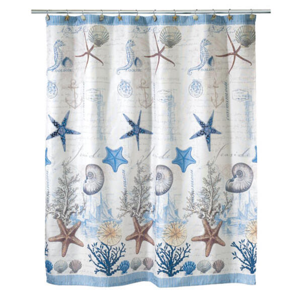 Avanti Antigua Fabric Shower Curtain - 70x72 - image 