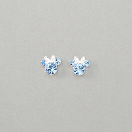 Disney Minnie Mouse December Birthstone Stud Earrings