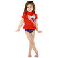 Toddler Girl Flapdoodles 2pc. Part Mermaid Rash Guard Swim Set - image 1