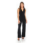 Juniors Almost Famous Solid Liverpool Ruffle Front Jumpsuit - image 1