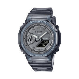 Womens G-Shock Grey Jelly Resin Strap Watch - GMAS2100SK1A