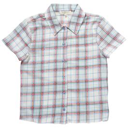 Girls &#40;7-16&#41; No Comment Crinkle Button Down Woven Top