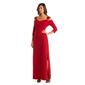 Womens R&M Richards 3/4 Sleeve Cold Shoulder ITY Evening Gown - image 1