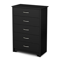 South Shore Fusion 5-Drawer Chest - Pure Black