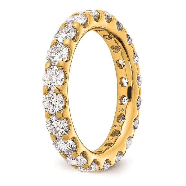 Pure Fire 14kt. Yellow Gold Lab Grown Diamond Eternity Band