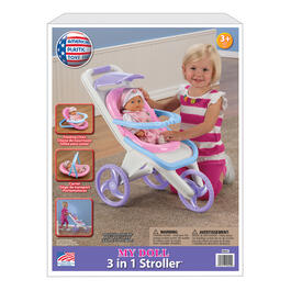 American Plastic Toys 3-in-1 Stroller