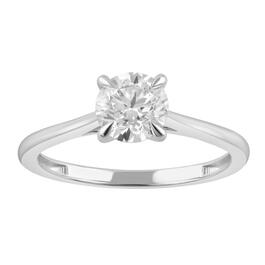 Nova Star&#40;R&#41; Sterling Silver Solitaire Lab Grown Diamond Ring