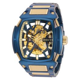 Mens Invicta S1 Rally Blue & Gold 53mm Watch - 34637
