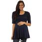 Womens 24/7 Comfort Apparel Solid 3/4 Sleeve Tunic Maternity Top - image 8