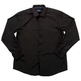 Mens Nautica Regular Fit Dress Shirt - Black
