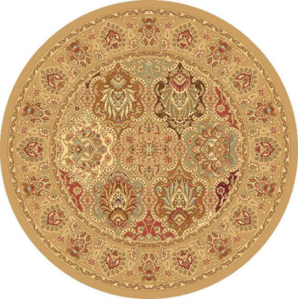 Rugs America&#40;tm&#41; New Vision Color Panel Round Area Rug - Berber - image 