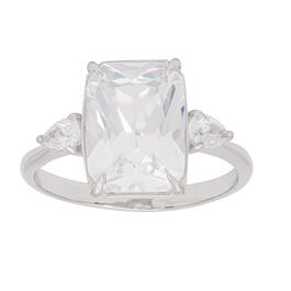 Gianni Argento Sterling-Silver Emerald Cut Statement Ring