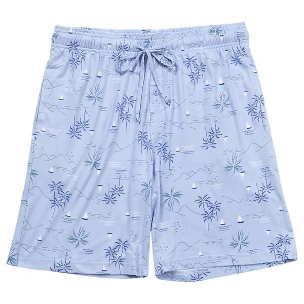 Mens Preswick & Moore Island Palms Pajama Shorts - image 