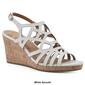Womens White Mountain Flaming Cork Wedge Sandals - image 6