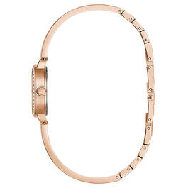 Womens Caravelle Rose Gold-Tone Bangle Watch - 44L247