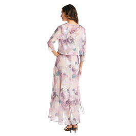 Plus Size R&M  Richards Floral Chiffon Jacket Dress