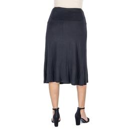 Womens 24/7 Comfort Apparel A-Line Knee Length Skirt