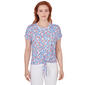 Womens Skye''s The Limit Coral Gables Floral Rolled Cuff Top - image 1