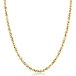 Unisex Gold Classics&#40;tm&#41; 10kt. Yellow Gold 3.3mm 18in. Rope Chain