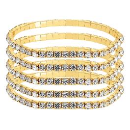 Jessica Simpson 5pc. AB Crystal Stretch Bracelets
