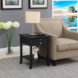 Convenience Concepts American Heritage Pull-Out Shelf End Table