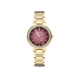 Womens Cerruti 1881 Faenza Gold-Tone Bracelet Watch-CIWLG2225604