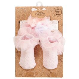 Baby Girl Baby Essentials Floral Lace Headband & Socks Set