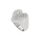 Steve Madden Pave Heart Statement Ring - image 2