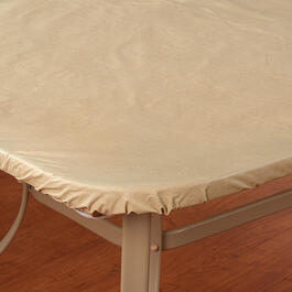 Cafe Deauville Elastic Fit Vinyl Tablecloth