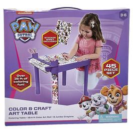 Nickelodeon Paw Patrol Color & Craft Art Table - Purple