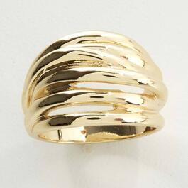 Ashley Cooper&#40;tm&#41; Multiple Band Tailored Gold Ring