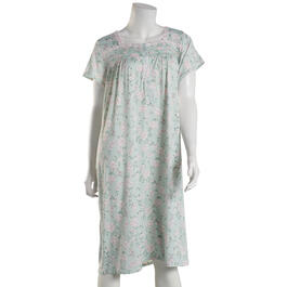Womens Laura Ashley&#40;R&#41; Short Sleeve Floral Garden Nightshirt