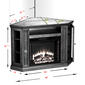 Southern Enterprises Claremont Media Electric Fireplace - image 6