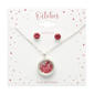 October Mini Birthstone Shaker Necklace & Earring Set - image 2