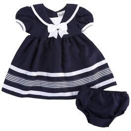 Baby Girl &#40;12-24M&#41; Rare Editions 2pc. Nautical Dress