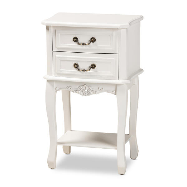 Baxton Studio Gabrielle French Country 2 Drawer Nightstand - image 